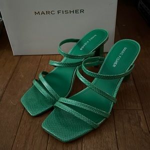 Marc Fisher Green Strappy sandals